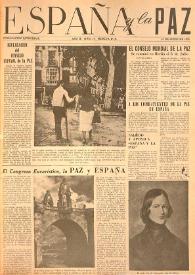 España y la paz. Año II, núm. 14, 15 de junio de 1952 | Biblioteca Virtual Miguel de Cervantes