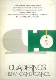 Cuadernos Hispanoamericanos. Núm. 431, mayo 1986 | Biblioteca Virtual Miguel de Cervantes