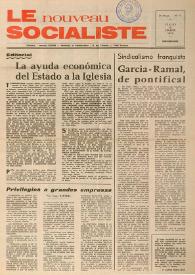 Le Nouveau Socialiste. 2e Année, numéro 17, jeudi 15 février 1973 | Biblioteca Virtual Miguel de Cervantes