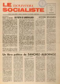 Le Nouveau Socialiste. 2e Année, numéro 20, jeudi 8 mars 1973 | Biblioteca Virtual Miguel de Cervantes