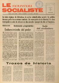 Le Nouveau Socialiste. 2e Année, numéro 34, jeudi 21 juin 1973 | Biblioteca Virtual Miguel de Cervantes