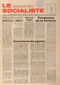 Le Nouveau Socialiste. 3e Année, numéro 44, mardi 15 janvier 1974 | Biblioteca Virtual Miguel de Cervantes