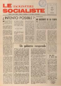Le Nouveau Socialiste. 3e Année, numéro 45, jeudi 31 janvier 1974 | Biblioteca Virtual Miguel de Cervantes