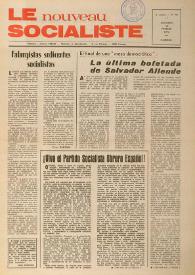 Le Nouveau Socialiste. 3e Année, numéro 46, vendredi 15 février 1974 | Biblioteca Virtual Miguel de Cervantes