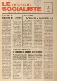 Le Nouveau Socialiste. 3e Année, numéro 47, jeudi 28 février 1974 | Biblioteca Virtual Miguel de Cervantes