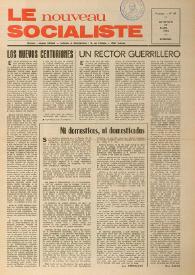 Le Nouveau Socialiste. 3e Année, numéro 49, dimanche 31 mars 1974 | Biblioteca Virtual Miguel de Cervantes