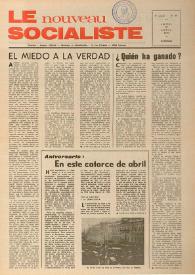 Le Nouveau Socialiste. 3e Année, numéro 50, lundi 15 avril 1974 | Biblioteca Virtual Miguel de Cervantes