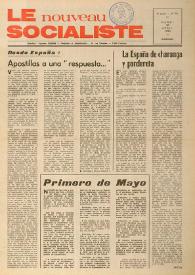Le Nouveau Socialiste. 3e Année, numéro 51, mardi 30 avril 1974 | Biblioteca Virtual Miguel de Cervantes
