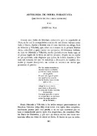 Antología de poesía paraguaya / Josefina Pla | Biblioteca Virtual Miguel de Cervantes