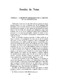 "Niebla": Laberinto intencionado a través de la estructura / Arnold C. Vento | Biblioteca Virtual Miguel de Cervantes