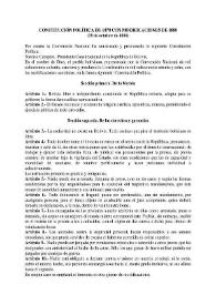 Constitución política de 1878 con modificaciones de 28 de octubre de 1880 | Biblioteca Virtual Miguel de Cervantes