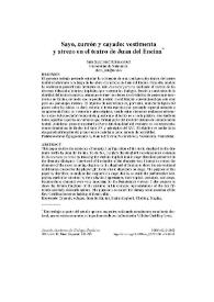 Sayo, zurrón y cayado: vestimenta y atrezo en el teatro de Juan del Encina / Sara Sánchez Hernández | Biblioteca Virtual Miguel de Cervantes