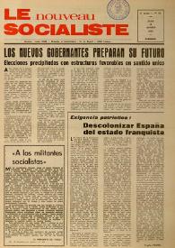Le Nouveau Socialiste. 5e Année, numéro 88, jeudi 15 janvier 1976 | Biblioteca Virtual Miguel de Cervantes