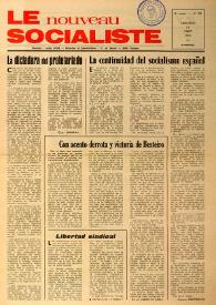 Le Nouveau Socialiste. 5e Année, numéro 93, mercredi 31 mars 1976 | Biblioteca Virtual Miguel de Cervantes