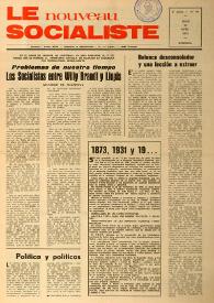 Le Nouveau Socialiste. 5e Année, numéro 94, jeudi 15 avril 1976 | Biblioteca Virtual Miguel de Cervantes