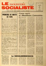 Le Nouveau Socialiste. 5e Année, numéro 95, vendredi 30 avril 1976 | Biblioteca Virtual Miguel de Cervantes