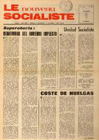 Le Nouveau Socialiste. 5e Année, numéro 99, mercredi 30 juin 1976 | Biblioteca Virtual Miguel de Cervantes