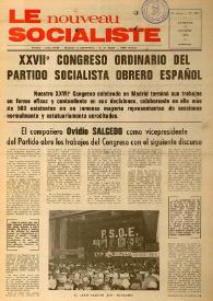 Le Nouveau Socialiste. 5e Année, numéro 104, dimanche 31 octobre 1976 | Biblioteca Virtual Miguel de Cervantes