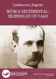 Música sentimental / Eugenio Cambaceres | Biblioteca Virtual Miguel de Cervantes