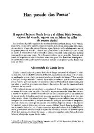 Han pasado dos poetas / Chas de Cruz | Biblioteca Virtual Miguel de Cervantes