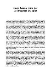 Hacía García Lorca por las imágenes del agua / Eduardo Tijeras | Biblioteca Virtual Miguel de Cervantes