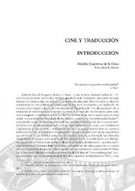 Cine y traducción. Introducción / Natalia Contreras de la Llave | Biblioteca Virtual Miguel de Cervantes