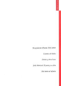 Campo de Agramante: revista de literatura. Núm. 1 (verano 2001). Notas de lectura | Biblioteca Virtual Miguel de Cervantes