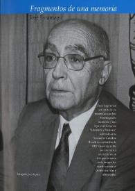 Fragmentos de una memoria / José Saramago | Biblioteca Virtual Miguel de Cervantes
