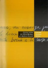 Quince cartas de Gil de Biedma a Caballero Bonald / Antonio Jiménez Millán | Biblioteca Virtual Miguel de Cervantes