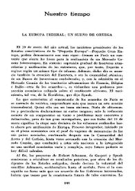 La Europa federal: Un sueño de Ortega / Antonio Rivera Losada | Biblioteca Virtual Miguel de Cervantes