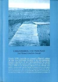 Carlos Barral y su personaje / José Manuel Caballero Bonald | Biblioteca Virtual Miguel de Cervantes