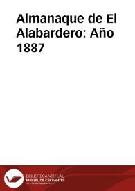 Almanaque de El Alabardero [Texto impreso]. Año 1887 | Biblioteca Virtual Miguel de Cervantes
