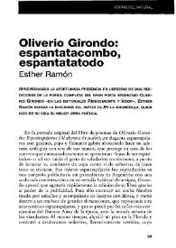 Oliverio Girondo: espantatacombo, espantatodo / Esther Ramón | Biblioteca Virtual Miguel de Cervantes