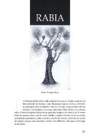 Rabia (relato) / Nieves Vázquez Recio | Biblioteca Virtual Miguel de Cervantes