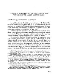 Contexto intratextual en "Pantaleón y las visitadoras" de Mario Vargas Llosa / Jorge García Antezana | Biblioteca Virtual Miguel de Cervantes