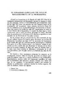 El humanismo castellano del siglo XV. Replanteamiento de la problemática / Karl Kohut | Biblioteca Virtual Miguel de Cervantes