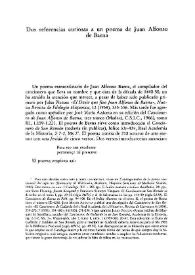 Dos referencias curiosas a un poema de Juan Alfonso de Baena / Brian Dutton | Biblioteca Virtual Miguel de Cervantes