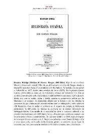 Dionisio Hidalgo [editor] (Medina de Pomar, Burgos, 1809-1866) [Semblanza] / Pura Fernández | Biblioteca Virtual Miguel de Cervantes
