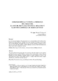 Hispanoamérica y España a mediados del siglo XIX. El editor Francisco de Paula Mellado y la Revista Española de Ambos Mundos / Enrique Rubio Cremades | Biblioteca Virtual Miguel de Cervantes