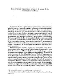 Los autos de Calderón a la luz de la teoría de lo verosímil maravilloso / Ángel Lecumberri Cilveti | Biblioteca Virtual Miguel de Cervantes