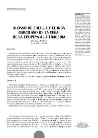 Alonso de Ercilla y el Inca Garcilaso de la Vega: de la epopeya a la tragedia / Eva Valero Juan | Biblioteca Virtual Miguel de Cervantes