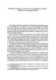 Ambición, pasión y muerte en una novela de A. Sawa: análisis de patología femenil / Gilbert Paolini | Biblioteca Virtual Miguel de Cervantes