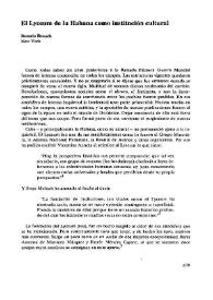 El Lyceum de la Habana como institución cultural  / Rosario Rexach  | Biblioteca Virtual Miguel de Cervantes