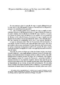 El pacto diabólico callado en "No hay cosa como callar", de Calderón / Bruce W. Wardropper | Biblioteca Virtual Miguel de Cervantes