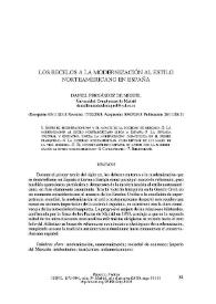 Los recelos a la modernización al estilo norteamericano en España / Daniel Fernández de Miguel | Biblioteca Virtual Miguel de Cervantes