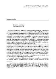Hispania. Revista Española de Historia. Monográfico sobre "La transición ibérica". Presentación / Encarnación Lemus López | Biblioteca Virtual Miguel de Cervantes