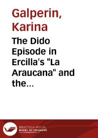 The Dido Episode in Ercilla's "La Araucana" and the Critique of Empire / Karina Galperin | Biblioteca Virtual Miguel de Cervantes