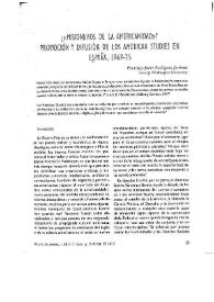 "¿Misioneros de la Americanidad?" Promoción y difusión de los American Studies en España, 1969-1975 / Francisco Javier Rodríguez Jiménez | Biblioteca Virtual Miguel de Cervantes