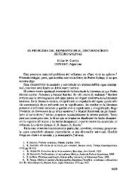 El problema del referente en el discurso lírico de Pedro Salinas / Hugo W. Cowes | Biblioteca Virtual Miguel de Cervantes