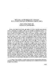 Máscara, transformación y sentido en el "Teatro Desnudo" de Federico García Lorca / María Estela Harretche | Biblioteca Virtual Miguel de Cervantes